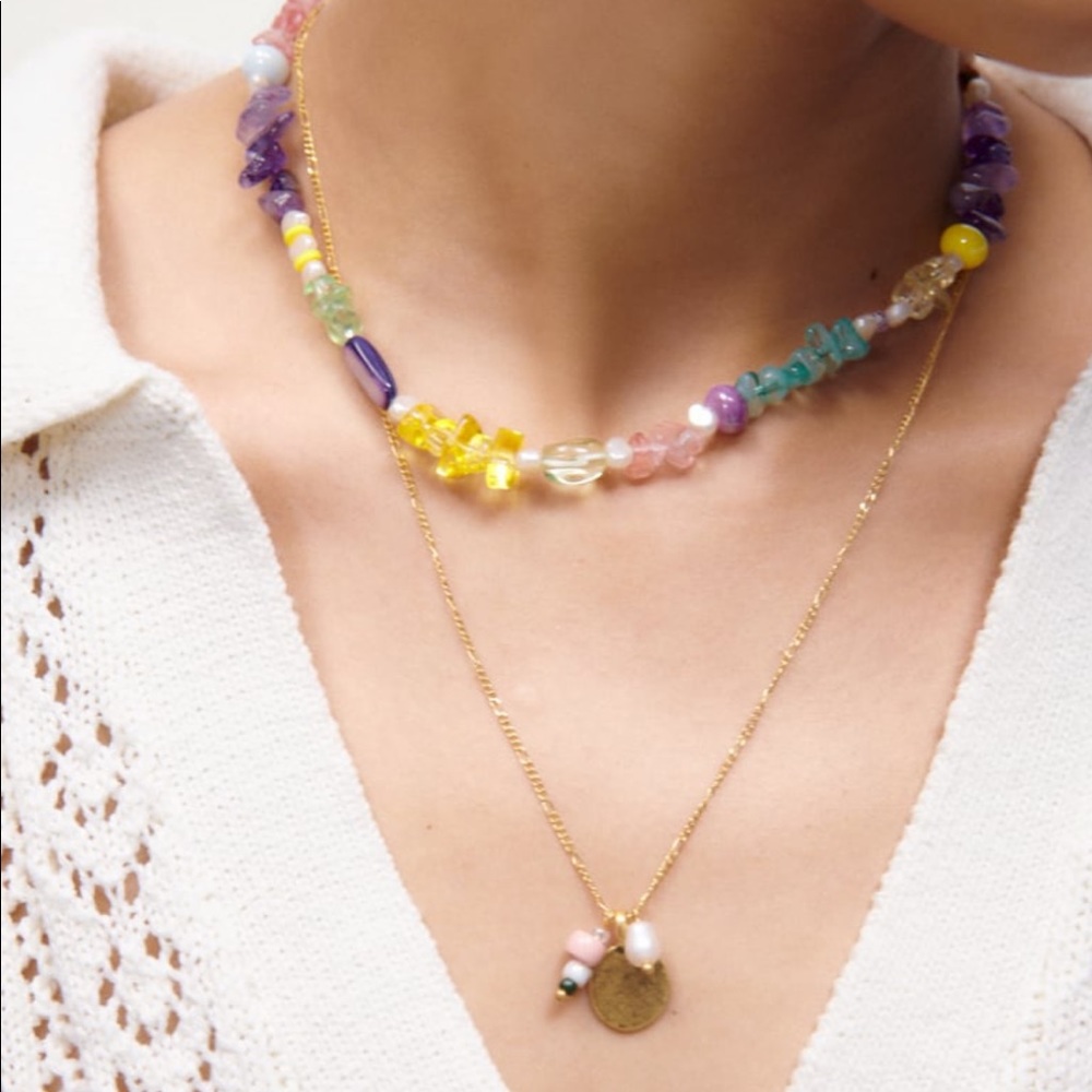NWT Zara Pack of medallion necklaces